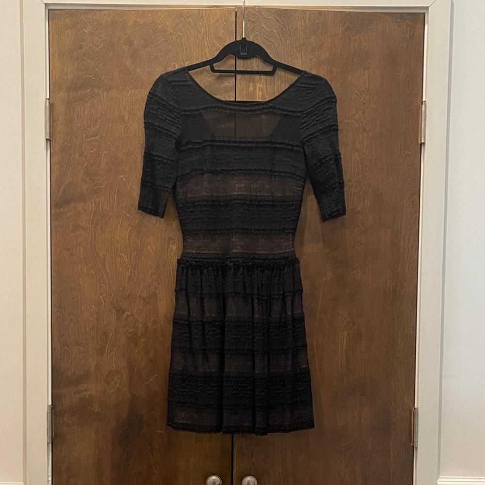 BCBGMaxAzria Black Lace Cocktail Dress